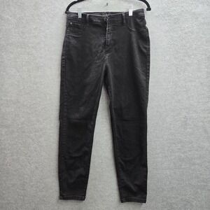 Curve Appeal Women Jeans 12/31 Black Denim Jegging High-Rise Minimalist